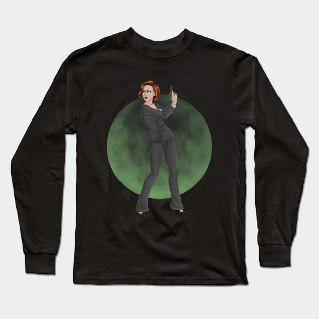 Scully Long Sleeve T-Shirt by HeatherNoel